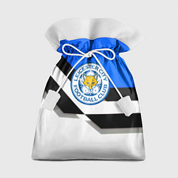 Мешок для подарков Лестер сити геометрия полосы, цвет: 3D-принт