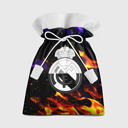 Мешок для подарков Реал Мадрид огонь текстура, цвет: 3D-принт