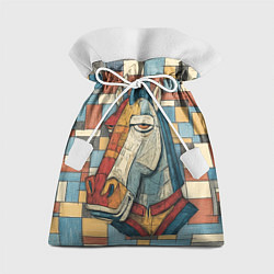 Мешок для подарков Конь и квадраты, цвет: 3D-принт