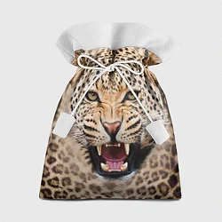 Мешок для подарков Взгляд леопарда, цвет: 3D-принт