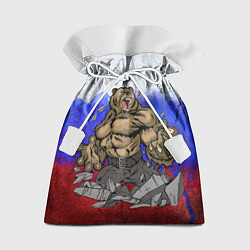 Мешок для подарков Русский медведь, цвет: 3D-принт