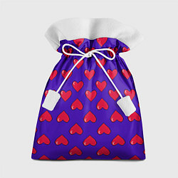 Мешок для подарков Hearts Pattern, цвет: 3D-принт
