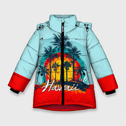 Куртка зимняя для девочки HAWAII 6, цвет: 3D-красный