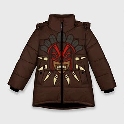 Куртка зимняя для девочки Bloodseeker Face, цвет: 3D-черный