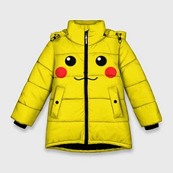 Зимняя куртка для девочки Happy Pikachu