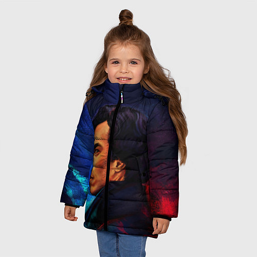 Зимняя куртка для девочки Шерлок / 3D-Светло-серый – фото 3