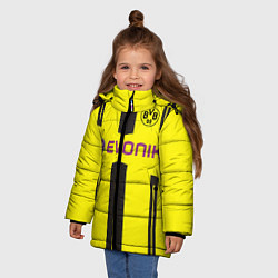 Куртка зимняя для девочки BVB FC: Evonik, цвет: 3D-черный — фото 2