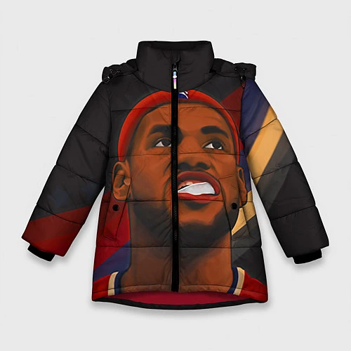 Зимняя куртка для девочки LeBron Smile / 3D-Красный – фото 1