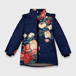 Зимняя куртка для девочки Fashion flowers