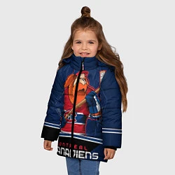 Куртка зимняя для девочки Montreal Canadiens, цвет: 3D-светло-серый — фото 2