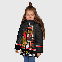 Куртка зимняя для девочки Ottawa Senators, цвет: 3D-светло-серый — фото 2