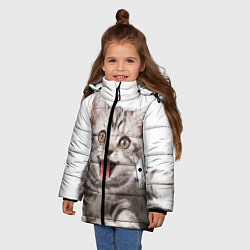 Куртка зимняя для девочки Милашка, цвет: 3D-черный — фото 2