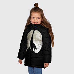 Куртка зимняя для девочки Moon Wolf, цвет: 3D-черный — фото 2