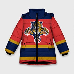 Куртка зимняя для девочки Florida Panthers, цвет: 3D-черный