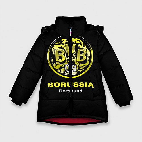 Зимняя куртка для девочки Borussia Dortmund / 3D-Красный – фото 1