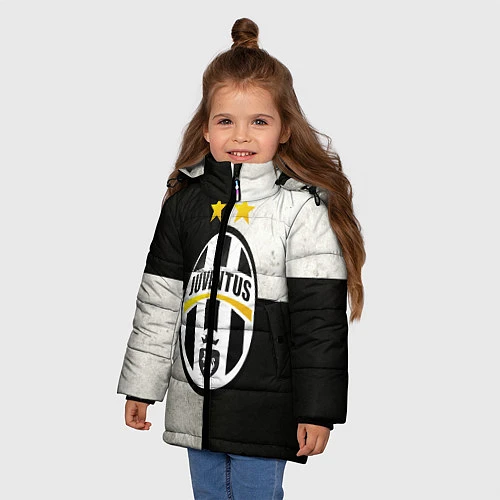 Зимняя куртка для девочки Juventus FC / 3D-Светло-серый – фото 3