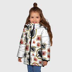 Куртка зимняя для девочки World Poker, цвет: 3D-черный — фото 2