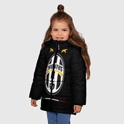 Куртка зимняя для девочки Juventus: 3 stars, цвет: 3D-черный — фото 2
