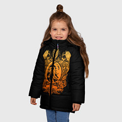 Куртка зимняя для девочки Milan6, цвет: 3D-черный — фото 2