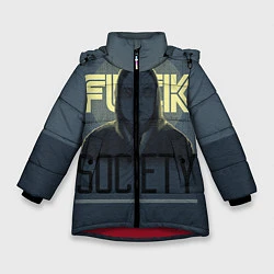 Зимняя куртка для девочки Fuck Society