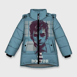 Куртка зимняя для девочки I'm the doctor, цвет: 3D-светло-серый