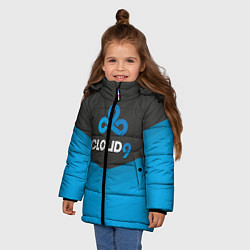 Куртка зимняя для девочки Cloud 9 Uniform, цвет: 3D-черный — фото 2