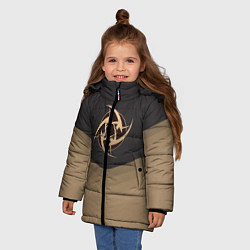 Куртка зимняя для девочки NiP Uniform, цвет: 3D-светло-серый — фото 2