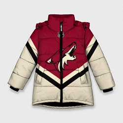 Куртка зимняя для девочки NHL: Arizona Coyotes, цвет: 3D-черный