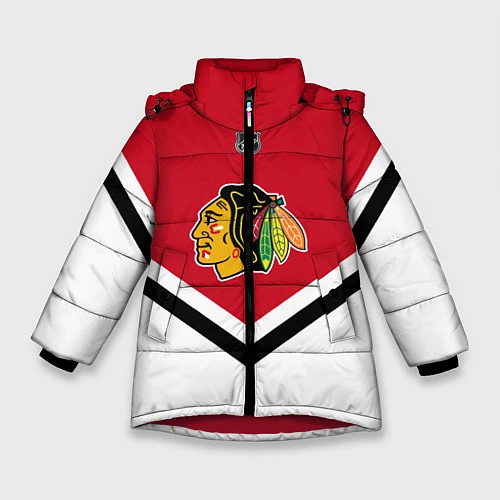 Зимняя куртка для девочки NHL: Chicago Blackhawks / 3D-Красный – фото 1
