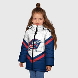 Куртка зимняя для девочки NHL: Columbus Blue Jackets, цвет: 3D-черный — фото 2
