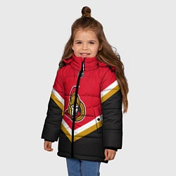 Куртка зимняя для девочки NHL: Ottawa Senators, цвет: 3D-черный — фото 2