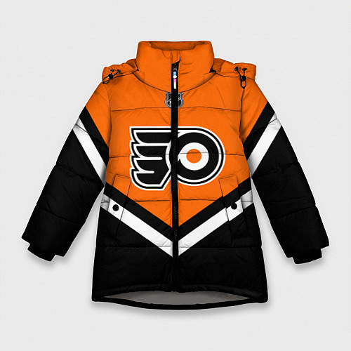 Зимняя куртка для девочки NHL: Philadelphia Flyers / 3D-Светло-серый – фото 1