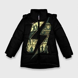 Куртка зимняя для девочки Fallout Never Changes, цвет: 3D-черный