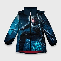 Куртка зимняя для девочки Metal gear solid 4, цвет: 3D-красный