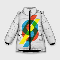 Куртка зимняя для девочки 69, цвет: 3D-черный