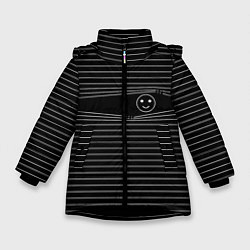 Куртка зимняя для девочки Я все вижу, цвет: 3D-черный