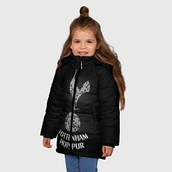 Куртка зимняя для девочки Tottenham Hotspur, цвет: 3D-черный — фото 2