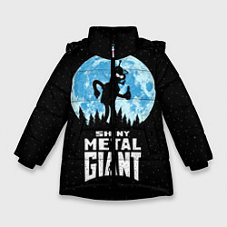 Куртка зимняя для девочки Bender Metal Giant, цвет: 3D-черный