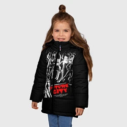 Куртка зимняя для девочки Future City, цвет: 3D-черный — фото 2