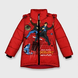 Куртка зимняя для девочки Excellent Adventure, цвет: 3D-красный