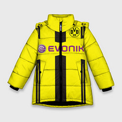 Куртка зимняя для девочки BVB: Marco Reus, цвет: 3D-черный