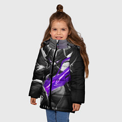 Куртка зимняя для девочки Kassadin, цвет: 3D-черный — фото 2