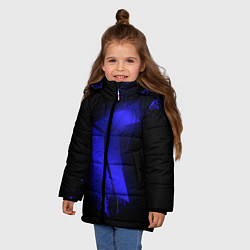 Куртка зимняя для девочки Titan: Black collection, цвет: 3D-красный — фото 2