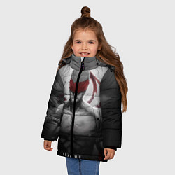 Куртка зимняя для девочки Ли Син, цвет: 3D-светло-серый — фото 2
