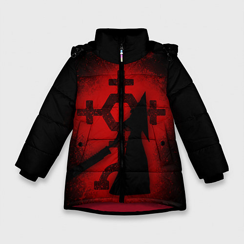 Зимняя куртка для девочки Silent Hill: Dark Faith / 3D-Красный – фото 1