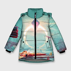 Куртка зимняя для девочки No Mans Sky, цвет: 3D-светло-серый