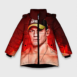 Куртка зимняя для девочки John Cena: Flame, цвет: 3D-черный