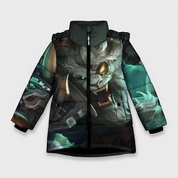 Куртка зимняя для девочки Ренгар, цвет: 3D-черный