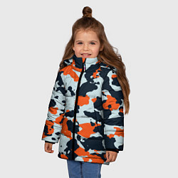 Куртка зимняя для девочки CS:GO Asiimov Camouflage, цвет: 3D-черный — фото 2