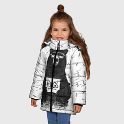 Куртка зимняя для девочки Bear Hugs, цвет: 3D-красный — фото 2